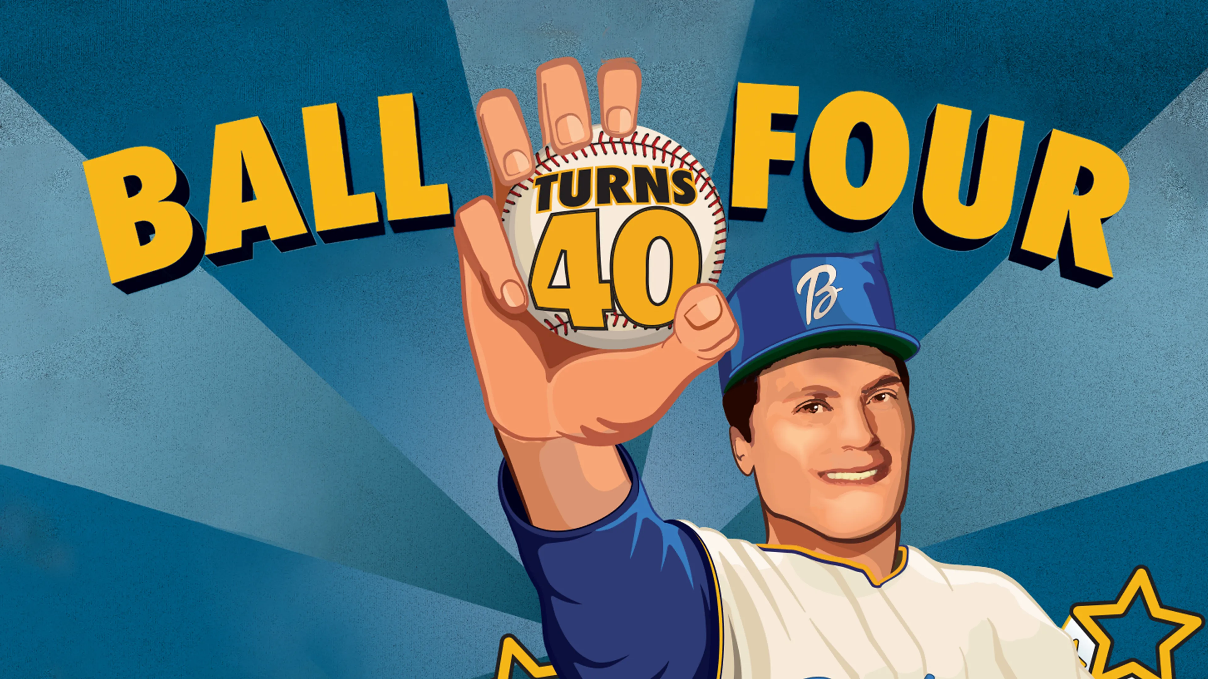 Ball Four Turns 40 poster
